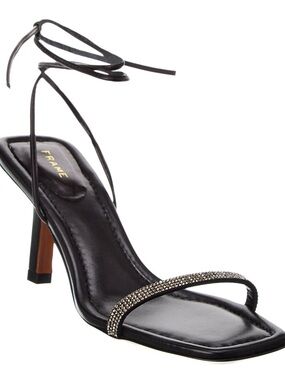 FRAME Le Sandal Crystal-Embellished Heeled Sandals - 40